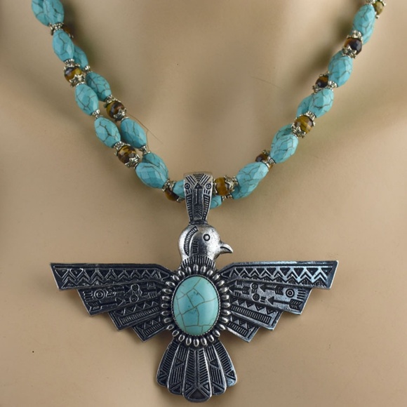 **HOST PICK** Turquoise Thunderbird Necklace Set - Picture 5 of 5
